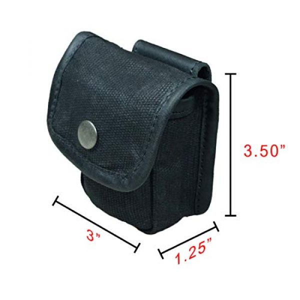 Hide & Drink Tactical Pouch 5 Hide & Drink, Water Resistant Waxed Canvas Belt Pouch, Multi-Purpose Bag, Utility Pouch for Hiking Hunting Fishing, Camping & Outdoor Accessories, Handmade Includes 101 Year Warranty :: Charcoal Black