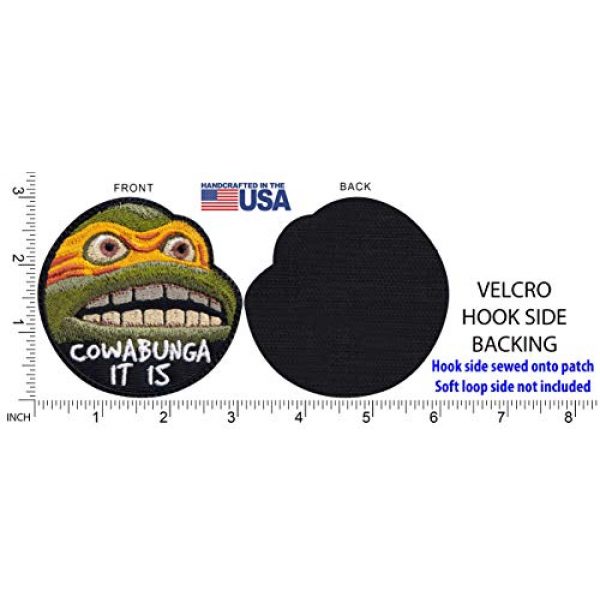 Patch Brigade Airsoft Morale Patch 5 Cowabunga It Is Meme Funny Turtle Michealangelo Ninja Patch