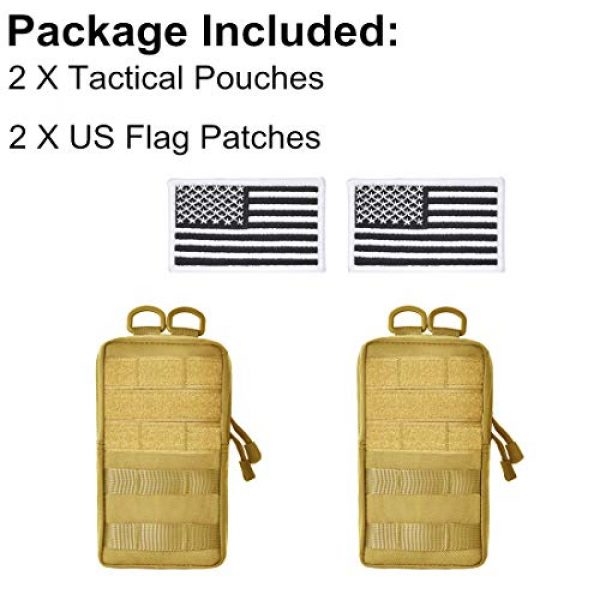 GZSAIPASI Tactical Pouch 2 GZSAIPASI 2 Pack 100% Full Refund Assurance 1000D Nylon Molle Tactical Pouches Compact Utility EDC Waist Bag Pack Small Gear Gadget Organizer for Backpack