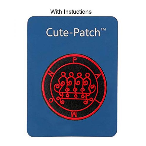 Cute-Patch Airsoft Morale Patch 3 Seal of Paimon Sigil Talisman Demon Circle Embroidered Iron On Sew On Patch