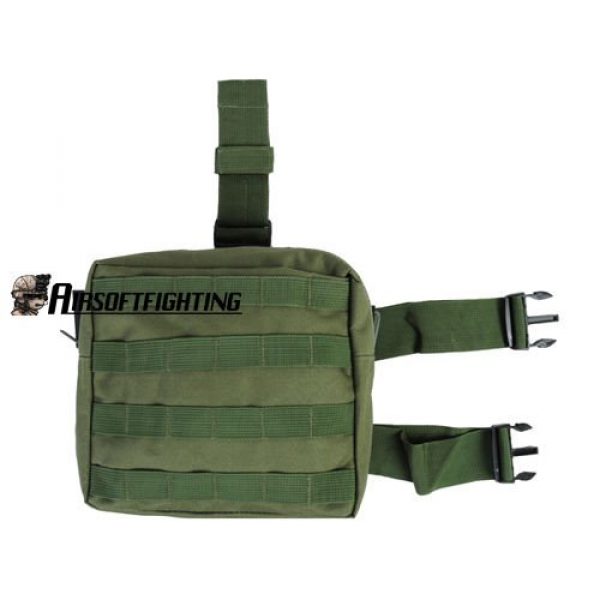 Emma Mall Tactical Pouch 1 1X Multi-Color Paintball Molle Tactical Drop Leg Panel Utility Magazine Pouch A - Ovive Drab