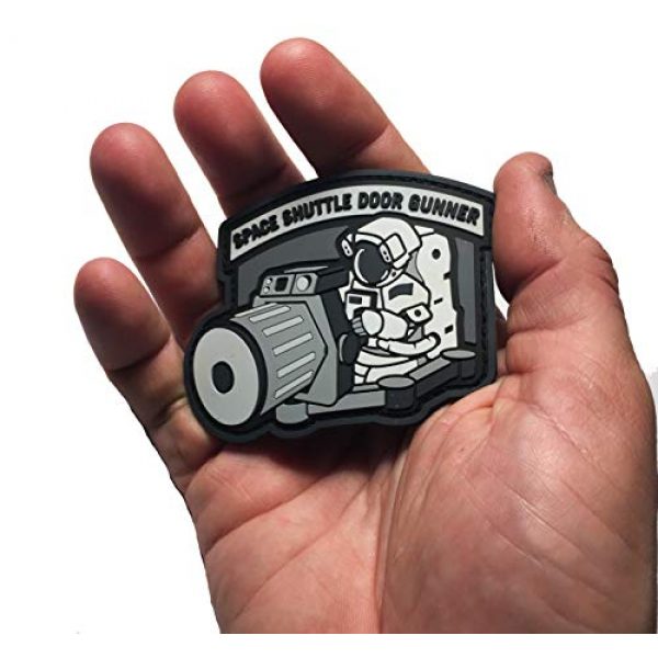 Empire Tactical USA Airsoft Morale Patch 2 The PVC/Rubber Tactical Space Shuttle Door Gunner Patch Combat Army Morale (Hook/Loop) Patch