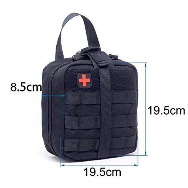 GoodTake Tactical Pouch 3 GOOD TAKE First Aid Pouch, Patch Bag, Molle Hook and Loop Amphibious Tactical Medical kit EMT Emergency EDC Rip-Away Survival IFAK Pouch,