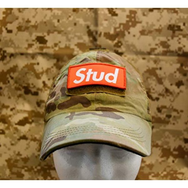 BritKitUSA Airsoft Morale Patch 2 BritKitUSA Stud Woven Morale Patch Supreme OAF Tactical Cap Operator Hunk Hook Loop Backing