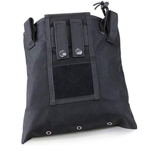 Livans Tactical Pouch 4 Livans Roll-up Molle Dump Pouch, Tactical Floding Ammo Recovery Pouches Drawstring Magazine Recycling Bag for Airsoft Hunting Gear Paintball Wargame Include 1 pcs Grimlock