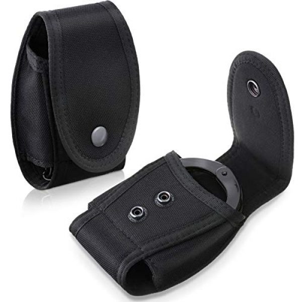 Frienda Tactical Pouch 1 Frienda 2 Packs Handcuff Cases Nylon Handcuff Holders Universal Handcuff Pouch for Most Chain or Hinged Cuffsc