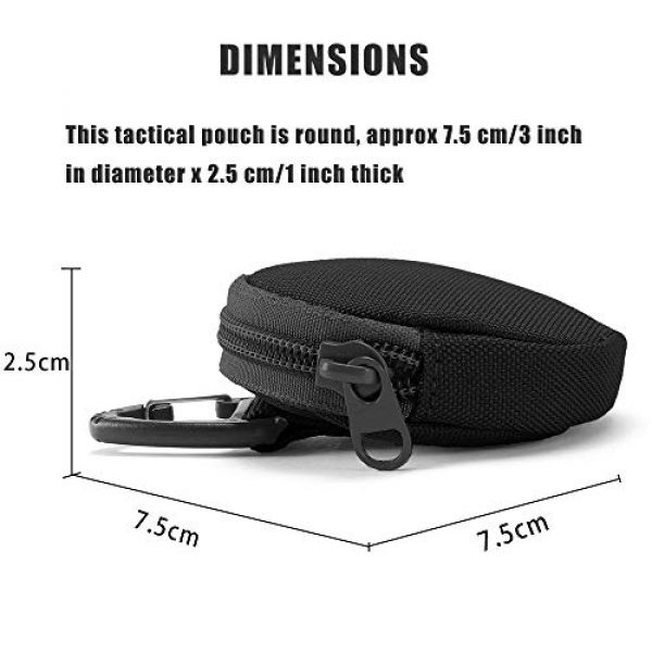 Brands Tactical Pouch 3 Coin Purse Keychain, Small Mask Pouch Holder, Professional Tactical Pouch Accessories Case for Round EDC Pouches, Military Gear Bags, Little Change Wallet.