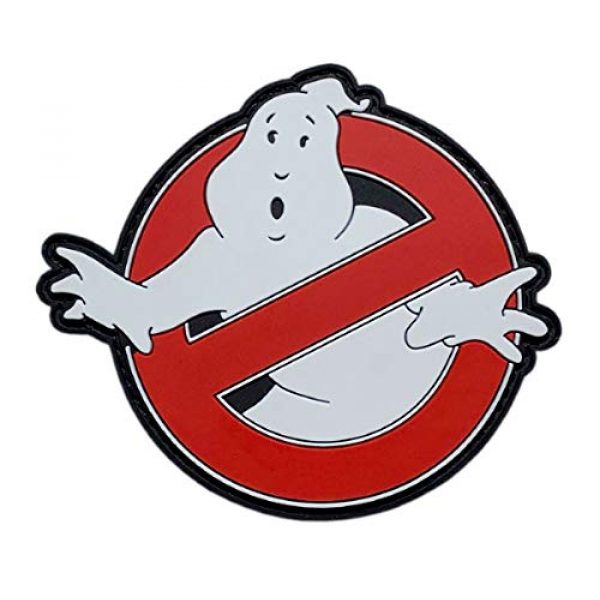 Miltacusa Airsoft Morale Patch 1 Ghostbusters No Ghost Hook Patch (Glow Dark 3D-PVC RUBBER)