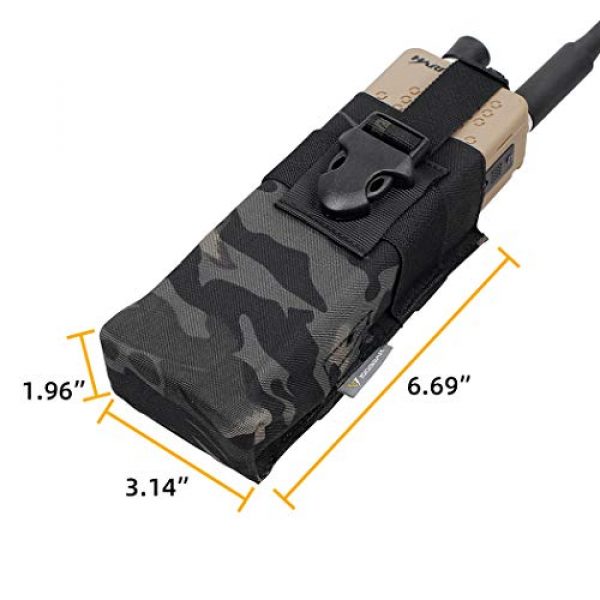 IDOGEAR Tactical Pouch 2 IDOGEAR Tactical Radio Pouch for PRC148/152 Radio Holster Military Interphone Storage MOLLE Pouch Airsoft Hunting 500D Nylon