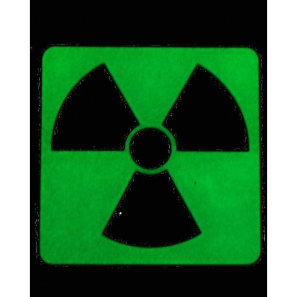 Tactical Morale Gear Airsoft Morale Patch 2 Glow in the Dark Radioactive Morale patch with reverse