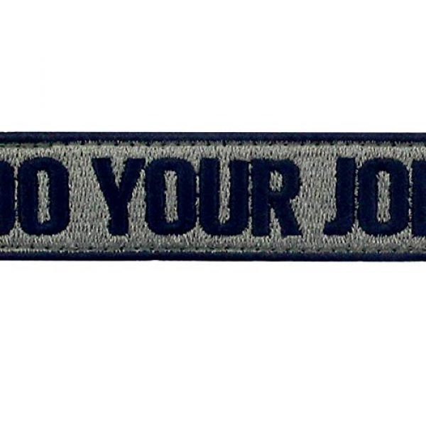 EmbTao Airsoft Morale Patch 2 Do Your Job Embroidered Patch Tactical Morale Applique Fastener Hook & Loop Emblem, Olive & Black