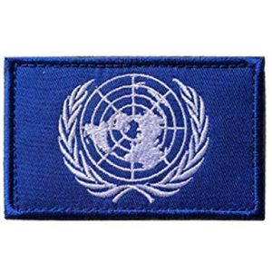 Tactical Embroidery Patch Airsoft Morale Patch 1 Un United Nations U.N. Flag Embroidery Patch Military Tactical Morale Patch Badges Emblem Applique Hook Patches for Clothes Backpack Accessories