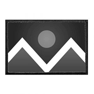 P PULLPATCH Airsoft Morale Patch 1 Denver City Flag - Black and White Morale Patch | Hook and Loop Attach for Hats, Jeans, Vest, Coat | 2x3 in | by Pull Patch