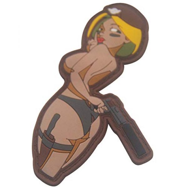 APBVIHL Airsoft Morale Patch 6 Tactical Military Morale Sexy Girl PVC Patches, Beautiful America's Women Soldiers Wear Bikini Patch with Hook Back Adhesion for DIY Halloween Decorations Backpack Clothes Accessories Bundle 3 Pieces