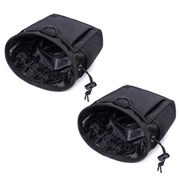 MeeJaa Tactical Pouch 4 Dump Pouch, Drawstring Magazine Dump Pouch, Tactical Molle Dump Bags, Adjustable Military Tactical Pouchesfor Outdoor and Tactical Sports