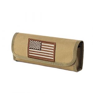 Livans Tactical Pouch 1 Livans Tactical Ammo Pouch, Cartridge Holder Molle Magazine Pouches Bullet Bag Shotgun Shell Holder Include U.S.A Flag Patch