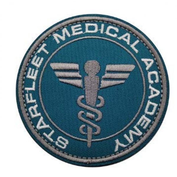 Tactical Embroidery Patch Airsoft Morale Patch 1 S-Tar Trek Starfleet Medical Academy Tactical Embroidery Patch Hook & Loop Morale Patch Military Patch for Clothing Accessory Backpack Armband