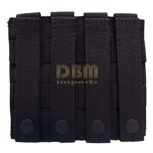 Generic Tactical Pouch 2 BLACK Molle Tactical Double Flash Bang Pouch PALS MAG Bag 2 Grenade Holder