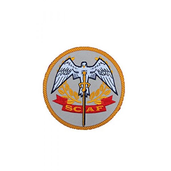 Generic Airsoft Morale Patch 1 Dead Space Sovereign Colonies Armed Forces SCAF Embroidered Morale Patch with hook and loop