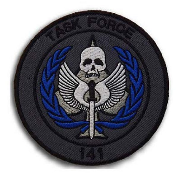 Embroidery Patch Airsoft Morale Patch 1 Call of Duty Task Force 141 Military Hook Loop Tactics Morale Embroidered Patch (color2)