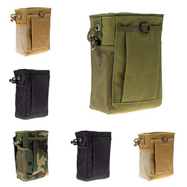 MinLia Tactical Pouch 6 1PC Tactical Molle Drawstring Magazine Dump Pouch,Military Molle Tactical Magazine Dump Belt Pouch Bag Utility Hunting Magazine Pouch Pocket Storage Bag