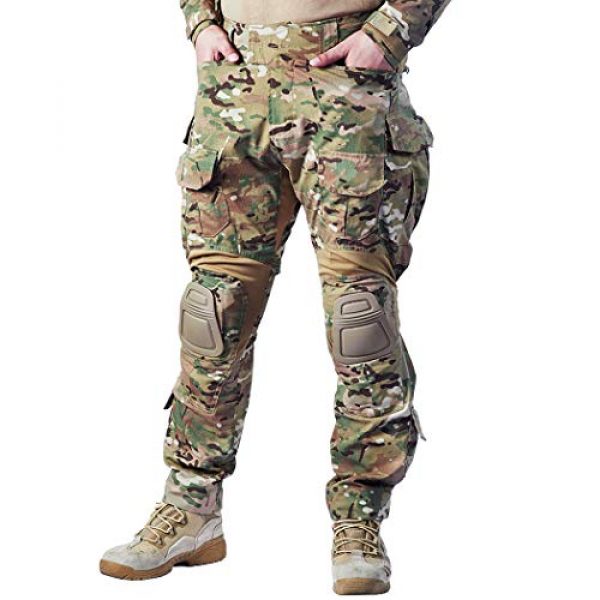 IDOGEAR Tactical Pant 1 IDOGEAR G3 Combat Pants Multicam Men Pants with Knee Pads Airsoft Hunting Military Paintball Tactical Camo Trousers