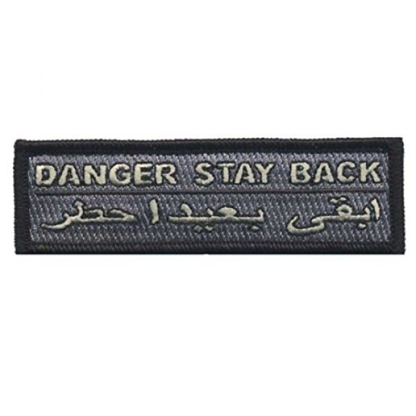 F-Bomb Morale Gear Airsoft Morale Patch 1 Danger Stay Back - Tactical Hat Morale Patch