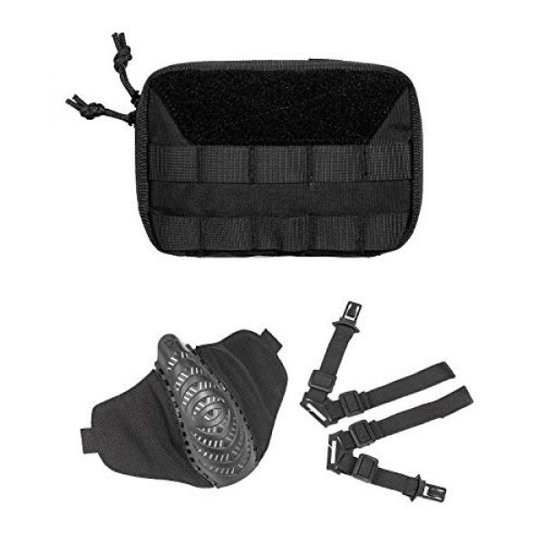 OneTigris Tactical Pouch 1 OneTigris Tactical MOLLE Pouch & Airsoft Mask for Sniper (Black)