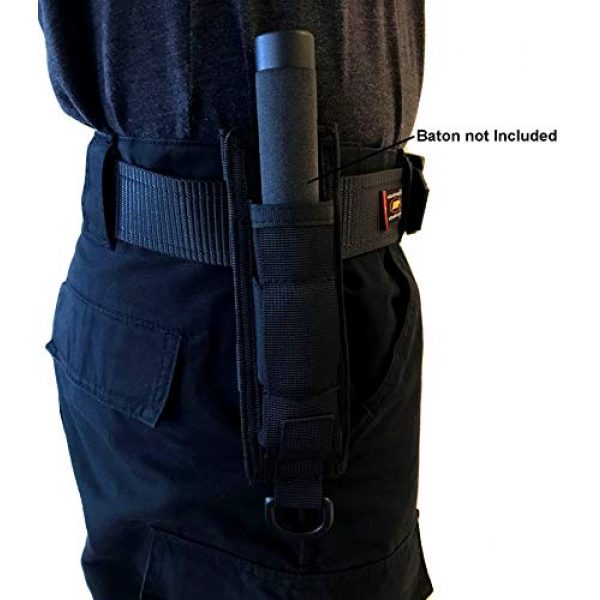 Miles Tactical Tactical Pouch 6 Miles Tactical ASP Molle Baton Holder Pouch fits Expandable Batons and Flashlights