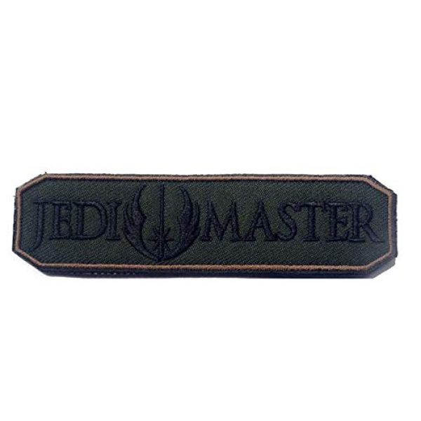 Tactical Embroidery Patch Airsoft Morale Patch 1 Star Wars Jedi Master Tactical Embroider Hook & Loop Morale Patch Military Patch for Clothing Accessory Backpack Armband (color7)