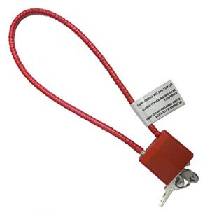 Firearm Safety Devices Corporation Cable Gun Lock 1 Red 15" Cable Lock