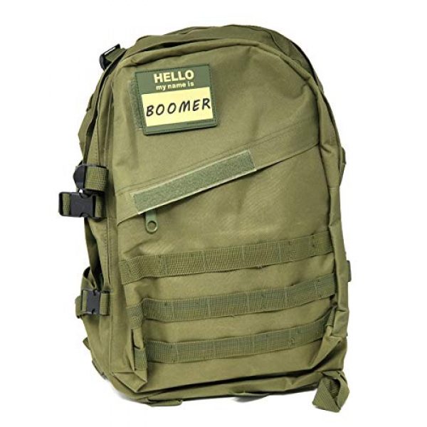 Stinking Patch Co. Airsoft Morale Patch 2 Hello My Name is Boomer - PVC Rubber Tactical Morale Patch