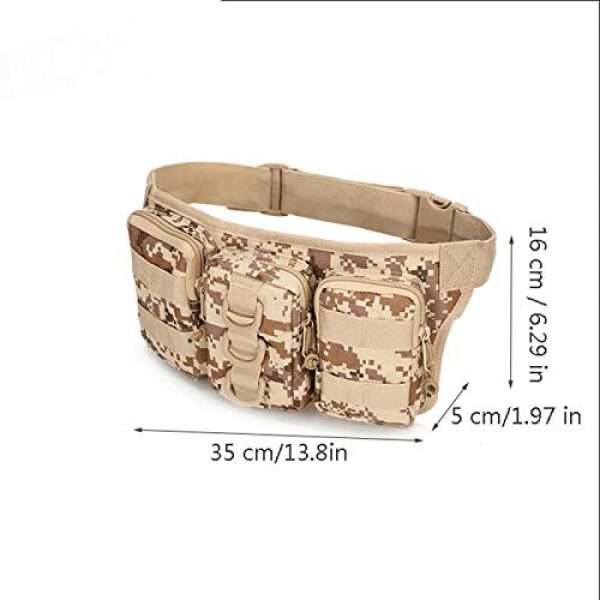 LGL Tactical Pouch 2 Tactical Sling Bag Tactical Belt Bag - Tactical Waterproof Men Waist Pack Hiking nylon Waist Bag Outdoor Army Military Hunting Sports Climbing Camping Waist Pockets Tool Pouch Bag Mini Utility Pouch