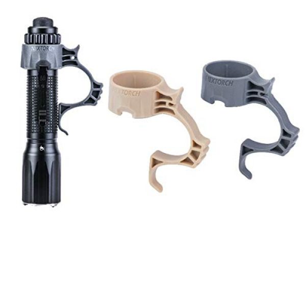 NEXTORCH Tactical Pouch 1 NEXTORCH Tactical Flashlight Holster Multi-Function Finger Ring Clip Holder