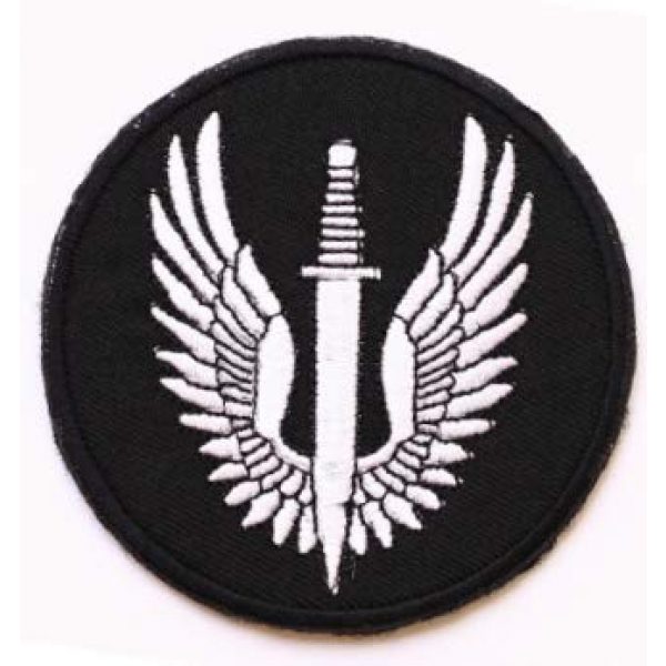 Tactical Embroidery Patch Airsoft Morale Patch 1 UK SAS Special Air Service Regiment British Tactical Embroidery Patch Hook & Loop Morale Patch Military Patch for Clothing Accessory Backpack Armband