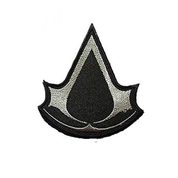 Embroidery Patch Airsoft Morale Patch 1 Assassin's Creed Military Hook Loop Tactics Morale Embroidered Patch