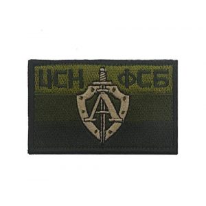 ALIPLUS Airsoft Morale Patch 1 Soviet Russian Ak 47 Tactical Patch Kalashnikov Shell Rifle Gun Assault Army Battle Patch Funny Russia Girl With Ak-47 Military Morale Embroidered Patches Badge (FSB)