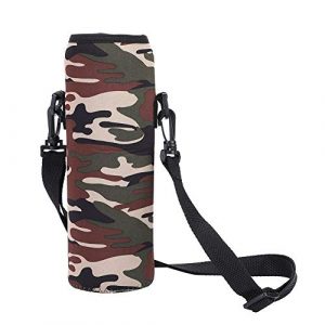 Qioni Tactical Pouch 2 Qioni Scald-Proof Case with Strap Water Bottle Bag, Water Bottle Sling Bag Water Bottle Case, Thermal Holder Bag for Outdoor Use Sports Camping Hiking