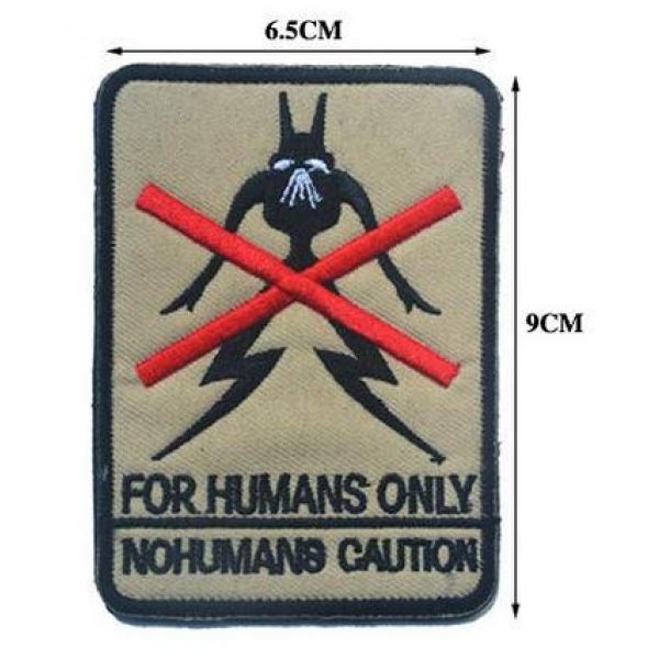 Tactical Embroidery Patch Airsoft Morale Patch 1 Custom District 9 Nine for Human Only Embroidery Patch Hook & Loop Morale Patch Military Patch for Clothing Accessory Backpack Armband