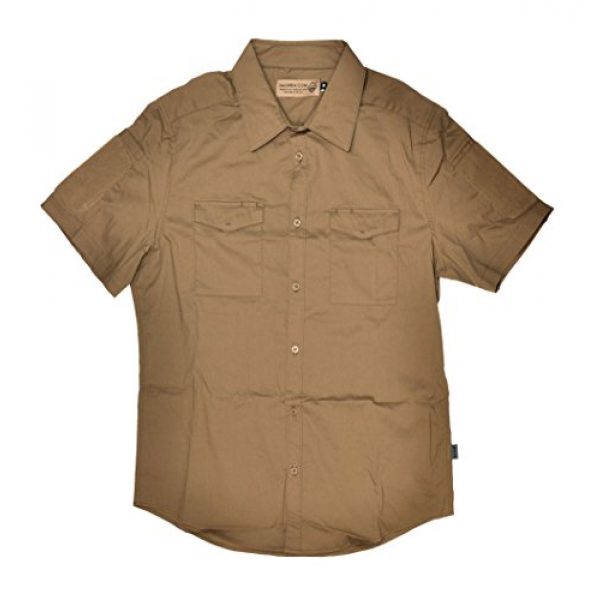 HAZARD 4 Tactical Shirt 1 HAZARD 4 Men's Mechanic(tm) Collar Stretch Work Short Sleeve Shirt (r) -Black (Xx-Large)