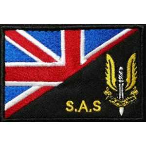 Tactical Embroidery Patch Airsoft Morale Patch 1 British Special Forces Special Air Service SAS Who Dares Wins Embroidery Patch Military Tactical Morale Patch Badges Emblem Applique Hook Patches for Clothes Backpack Accessories