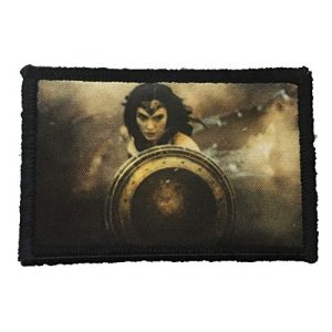 RedheadedTshirts Airsoft Morale Patch 1 Movie Poster Wonder Woman Morale Patch. Perfect for Your Tactical Military Army Gear, Backpack, Operator Baseball Cap, Plate Carrier or Vest. 2x3" Hook and Loop Patch. Made in The USA