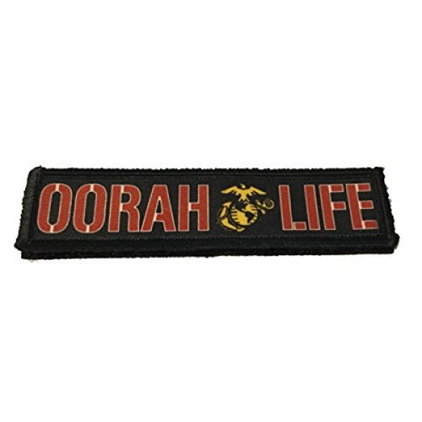 RedheadedTshirts Airsoft Morale Patch 1 1x4 Oorah Life Morale Patch Tactical Military. 1x4" Hook and Loop Made in The USA