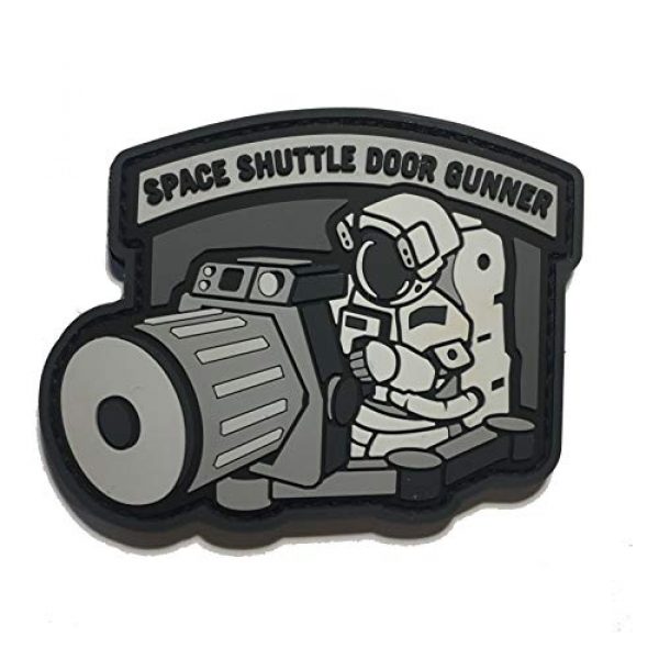 Empire Tactical USA Airsoft Morale Patch 1 The PVC/Rubber Tactical Space Shuttle Door Gunner Patch Combat Army Morale (Hook/Loop) Patch