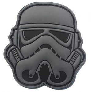 Tactical PVC Patch Airsoft Morale Patch 1 Star Wars Clone Soldier Storm Trooper Stormtrooper Morale Military Patch 3D PVC Rubber Tactical Rubber Hook Patch (Gray)