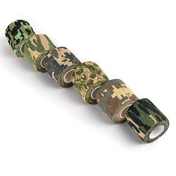 IronSeals Tactical Pouch 4 IronSeals 6 Rolls Camouflage Tape Stealth Camo Wrap Stretch Camping Hunting Bandage 2" x 86"