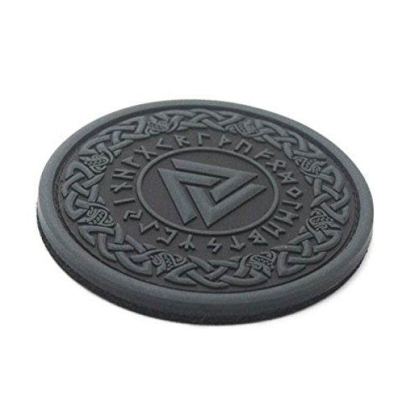 King Kong Somersault Airsoft Morale Patch 2 Viking Odin Valknut Morale Tactical PVC Rubber Patch