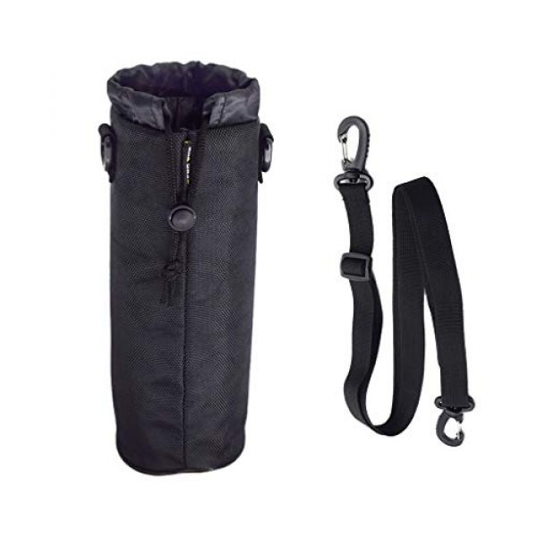 dailymall Tactical Pouch 3 dailymall Outdoor Military Molle Water Bottle Bag Kettle Pouch Holder Black