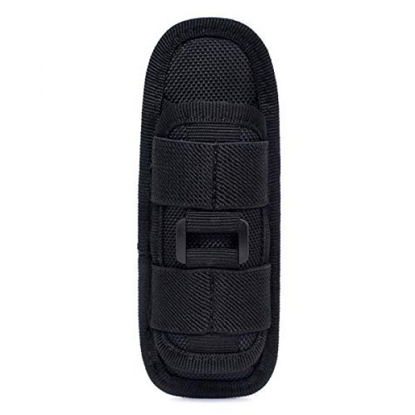 Qiaogeli Tactical Pouch 3 Qiaogeli Flashlight Pouch Holster Carry Case Holder with 360 Degrees Rotatable