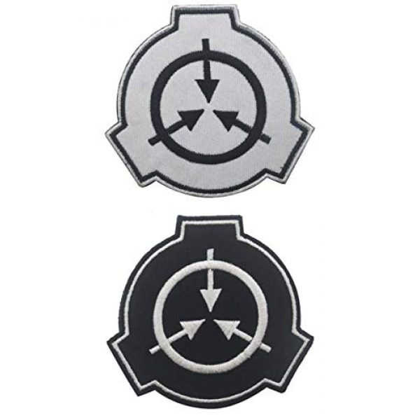 Embroidered Patch Airsoft Morale Patch 1 2pc Special Containment Procedures Foundation SCP Foundation Logo 3D Tactical Patch Military Embroidered Morale Tags Badge Embroidered Patch DIY Applique Shoulder Patch Embroidery Gift Patch